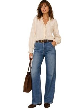 PILCRO & THE LETTERPRESS DENIM TROUSERS JEANS 25
